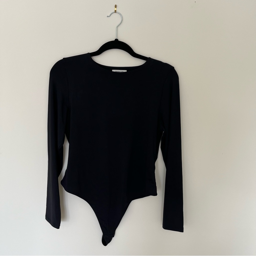 ARITZIA BABATON New Black Longsleeve Bodysuit Sz Medium